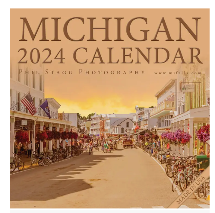 2024 Michigan Wall Calendar Made In The Mitten