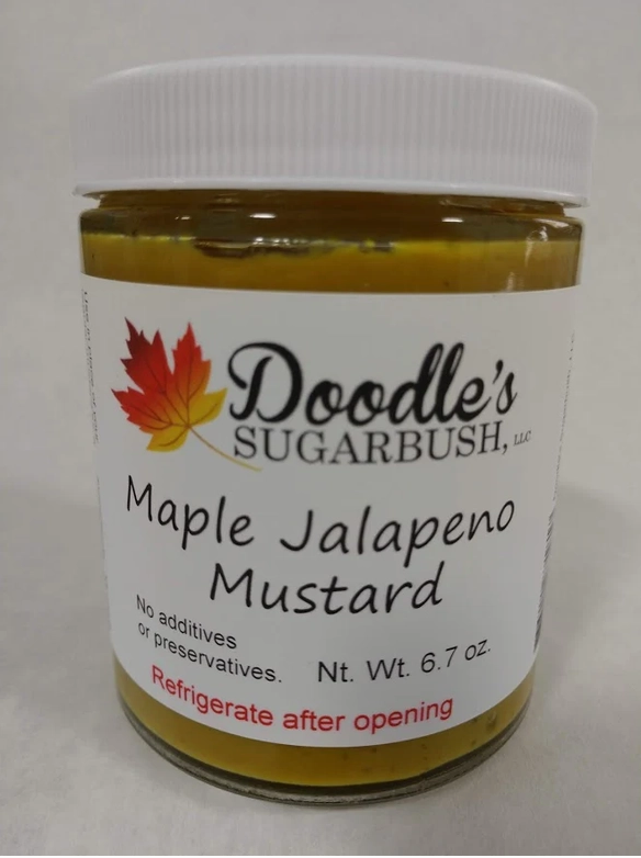 Maple Jalapeno Mustard - 6.5oz glass jar