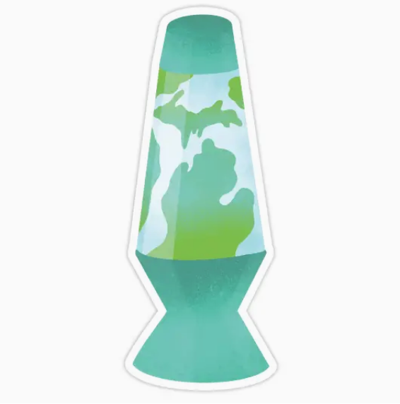 Groovy Lava Lamp Michigan Sticker