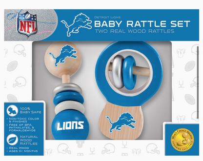 Detroit Lions - Baby Rattles 2-Pack