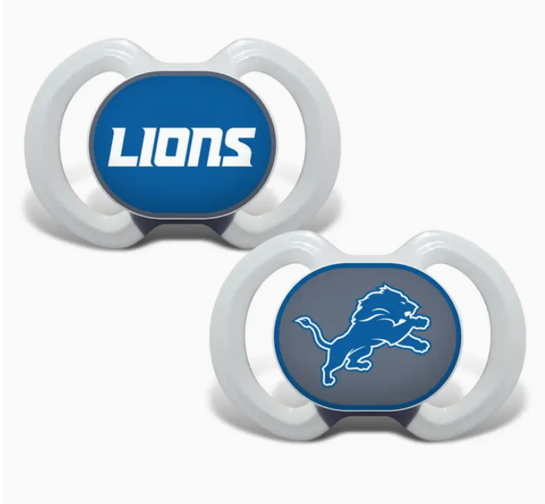 Detroit Lions - Pacifier 2-Pack - 2 Color Options