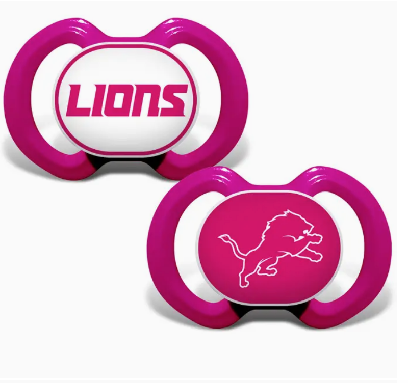 Detroit Lions - Pacifier 2-Pack - 2 Color Options