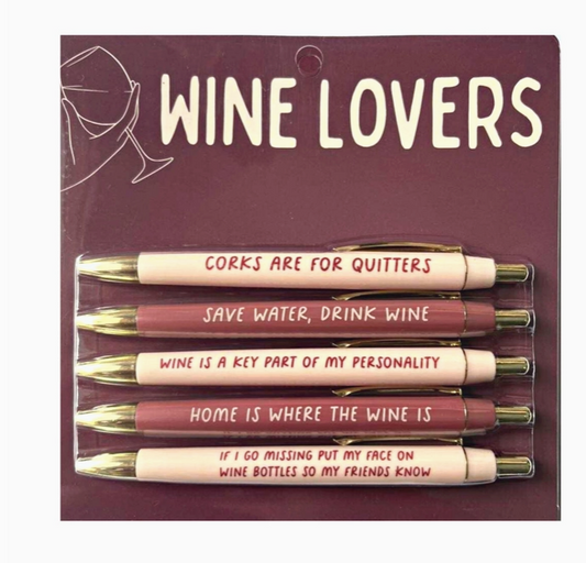 Wine Lovers Pen Set (Funny, Wine, Winery, Gift, Unique)