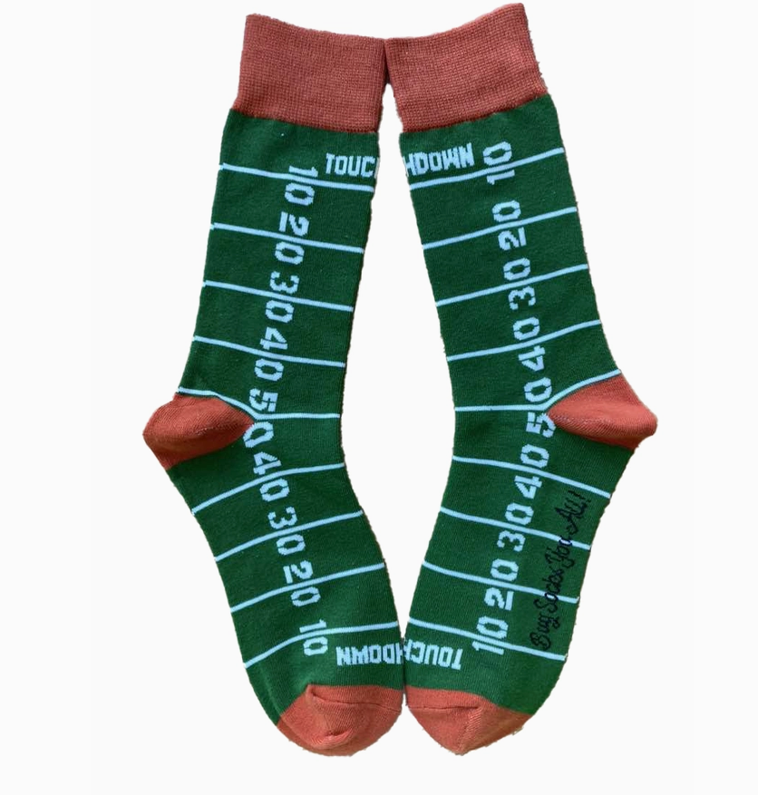 Football Field Men's Sock