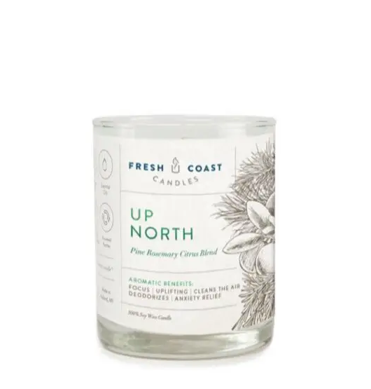 Up North Michigan All Natural Organic Candle 6.5oz