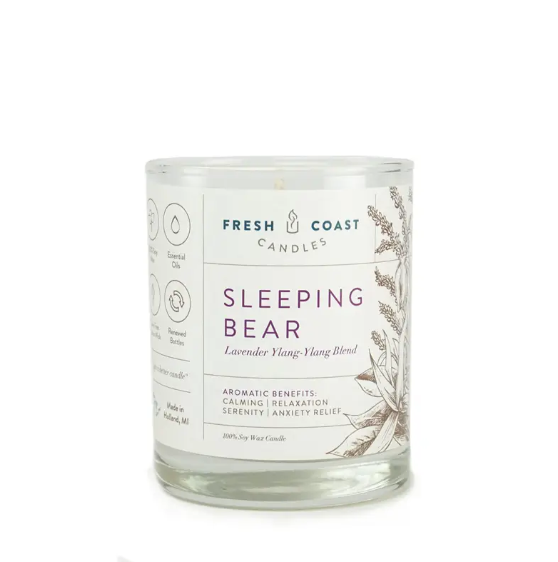 Sleeping Bear Dunes Michigan All Natural Organic Candle 6.5oz