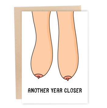 Saggy Boobs Greeting Card